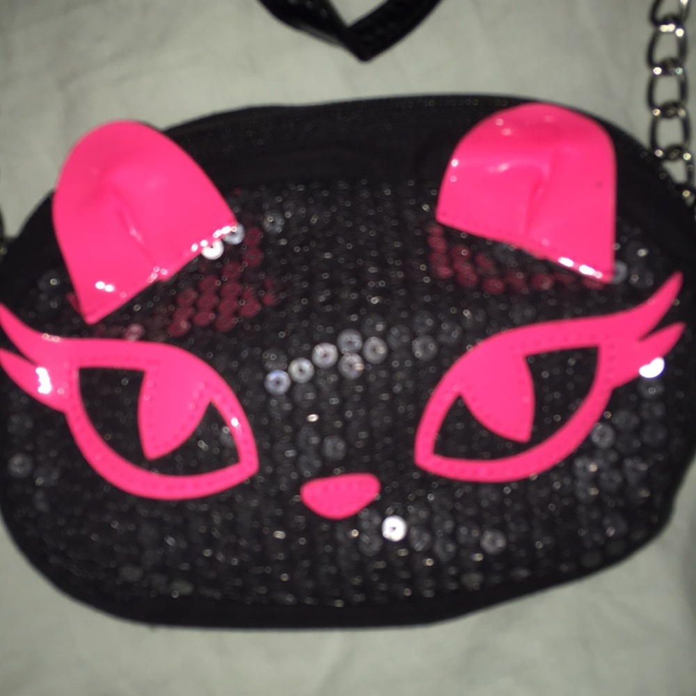 Disney Sequin Embellished Pink Patent Mini Purse - Picture 2 of 2